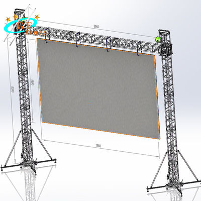 地上の支援システムのLEDスクリーンの表示パネルのためのビデオ飛行壁のトラス