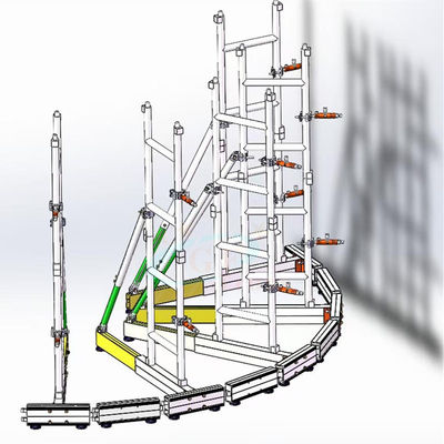 梯子の形はLEDスクリーンのトラス グループ サポート トラス システムを曲げた