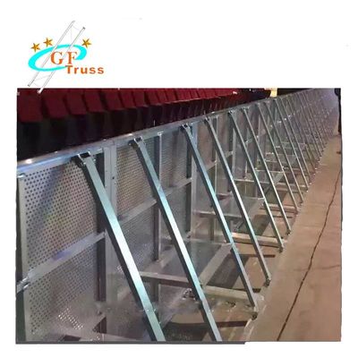 ConcertBestの販売のコンクリートのためのアルミニウム ゲートの交通担当警察の群集整理の段階の道の障壁
