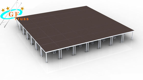 正方形の鋼鉄アルミニウム段階のトラス プラットホーム携帯用移動式コンサートの段階