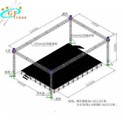 1mのアルミニウム照明トラス アークの屋根展覧会の使用