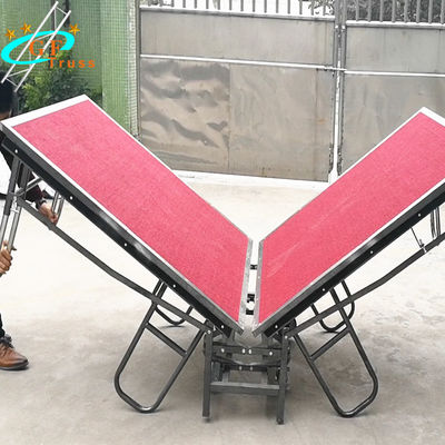 移動式折る屋外の60cmの6082-T6でき事コンサートの段階