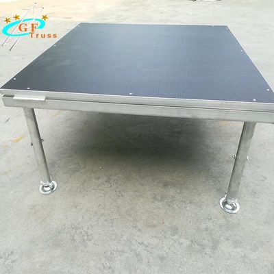 でき事の調節可能な高さ1mのための500KGS/Sq.Mの携帯用木の段階