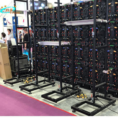 ひかれる屋外のでき事LEDスクリーンの壁キャビネットのためのシステム支援を積み重ねること