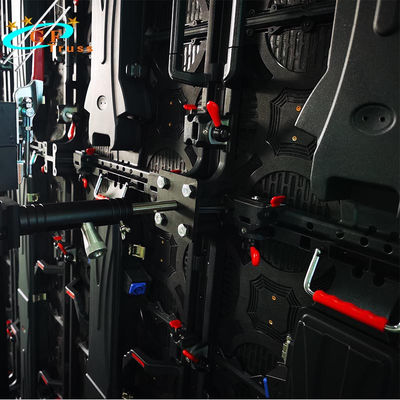 ひかれる屋外のでき事LEDスクリーンの壁キャビネットのためのシステム支援を積み重ねること